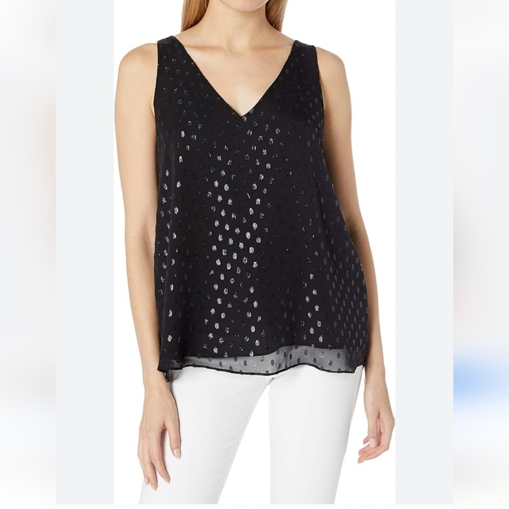 NWT Lilly Pulitzer Florin Silk Sleeveless V-neck Top